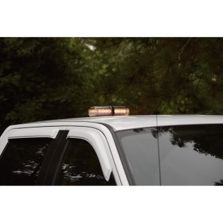 Ultra-Tow Amber LED Mini Lightbar — 24 LEDs, 12 Watts, 12 Volts  Light Bars