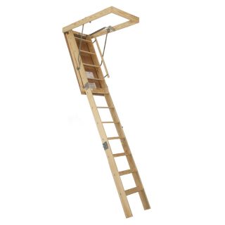 Century Industries, Inc. 8 7/8 ft Wood 250 lb Type I Attic Ladder