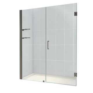 DreamLine 59 in Frameless Hinged Shower Door