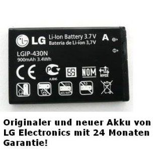 LG LGIP 430NSTD 900mAh Original OEM Battery for the LG Prime, LN240, LX290, LX370 MT375 Wine II UN430 Imprint MN240   Non Retail Packaging   Black Cell Phones & Accessories
