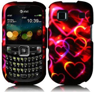 ZTE Z431 ( AT&T ) Phone Case Accessory Spectacular Hearts Hard Snap On Cover with Free Gift Aplus Pouch Cell Phones & Accessories
