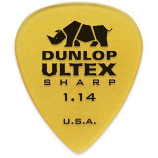 Dunlop 433P114 1.14mm Ultex Sharp Guitar Picks, 6 Pack Musical Instruments