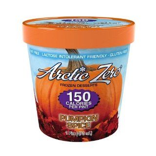 Arctic Zero Pumpkin Spice 150 Calories Per Pint Frozen Dessert (Pack of 6)  Ice Cream And Frozen Desserts  Grocery & Gourmet Food