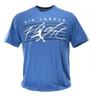 Jordan Vintage Basketball Style Men's T Shirt True Blue/Black White 547650 434 4X Clothing