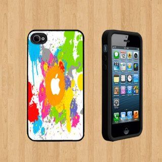 WaterColor Art with Logo copy Custom Case/Cover FOR Apple iPhone 5 BLACK Rubber Case ( Ship From CA ) Cell Phones & Accessories