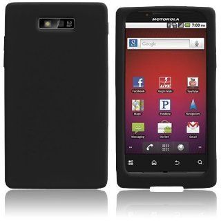 Motorola Triumph WX435   Black Soft Silicone Skin Case Cover Cell Phones & Accessories