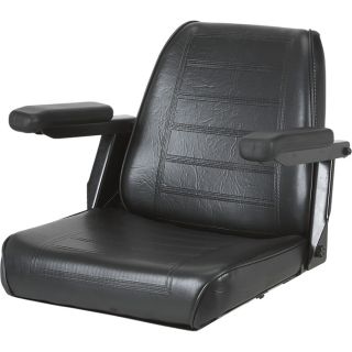 Wise Universal Tractor Seat with Armrests — Black, Model# XWM1160  Construction   Agriculture Seats