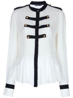 Alexander Mcqueen Military Style Blouse