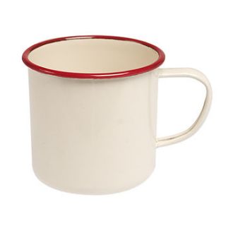 set of vintage style enamel mugs by teacosy home