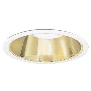 Halo Recessed 426RG 6 Inch Trim with Residential Gold Reflector Cone, White   Close To Ceiling Light Fixtures  