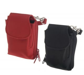 Set of 2 Flip Out Microfiber Cell Phone Wallets —