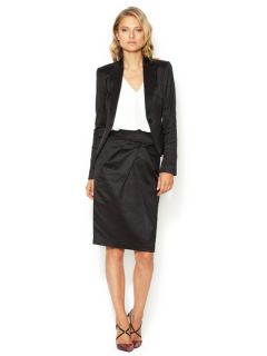 Matte Satin Pencil Skirt by Magaschoni