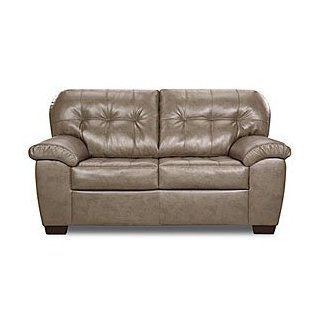 Shop SIMMONS LIVINGROOM FURNITURE LOVESEAT SOFA FAUX LEATHER 69"L x 37"D x 38"H at the  Furniture Store