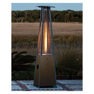 Mocha Pyramid Flame Patio Heater 40, 000 Btu's, 10' Diameter Heat Range  Portable Outdoor Heating  Patio, Lawn & Garden
