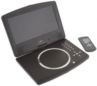 GPX 9 Diag. Portable DVD Player with Swivel Screen & Remote Control —