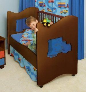 Room Magic Crib/Toddler Bed, Trucks  Baby