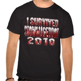 I Survived Snowmageddon 2010 Tee Shirts