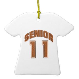 Two Sided Senior 11 Graduation T Shirt Ornament