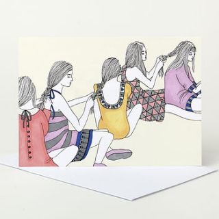 best friends greeting card by sophie parker