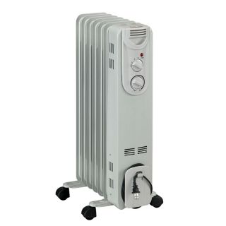 Oil Filled Tower Electric Space Heater with Thermostat