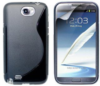 LambeMu   S Line TPU Case for Samsung Galaxy Note II / N7100 (Black) Cell Phones & Accessories