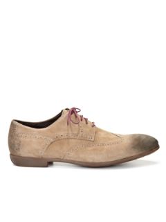 Burnished Suede Brunswick Wingtip by Paul Smith