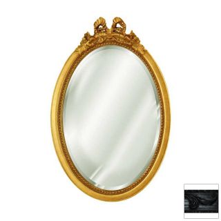 Hickory Manor House Width x Height Black Oval Framed Mirror
