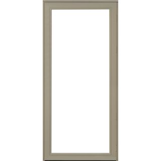 Pella Select 36 in x 81 in Putty Full View Safety Storm Door Frame