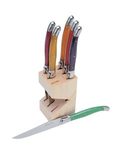 Multicolored Steak Knives (Set of 6) by Jean Dubost