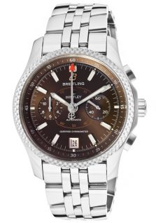 Breitling P2636212/Q529 SS  Watches,Mens Breitling For Bentley Auto/Mechanical Chrono Burnt Oak Dial Platinum Bezel SS, Chronograph Breitling Automatic Watches