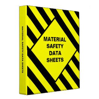 Blank Material Safety Data Sheets Binder