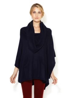 Gwendolyn Cashmere Cowl Neck Poncho by Sea Bleu Cashmere