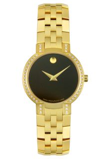 Movado 0605147  Watches,Womens Faceto 18k Micron Gold Plated Diamond, Luxury Movado Quartz Watches