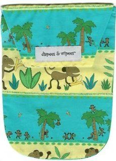 Diapees and Wipees Accessory Bag   Funky Monkey  Baby Wipe Holders  Baby