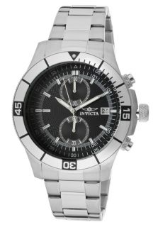 Invicta 12651  Watches,Mens Specialty Chronograph Black Textured Dial Stainless Steel, Chronograph Invicta Quartz Watches