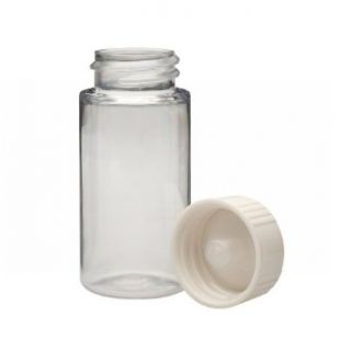 Wheaton 986756 PET 20mL Liquid Scintillation Vial, with Urea Poly Seal Cone Lined Screw Cap Packaged Separately (Case of 500) Science Lab Scintillation Vials