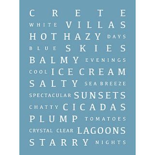 personalised special destinations print by mimi & mae