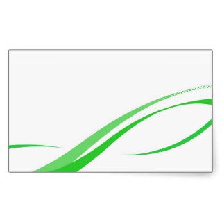Abstract Green Swoosh Lines Background Sticker
