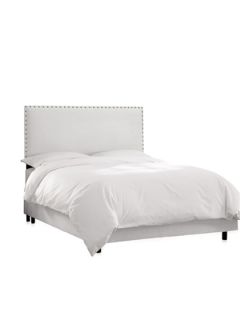 Upholstered Nail Button Bed by Platinum Collection by SF Designs