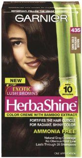 Garnier Herbashine Haircolor, 435 Dark Gold Mahogany Brown  Chemical Hair Dyes  Beauty