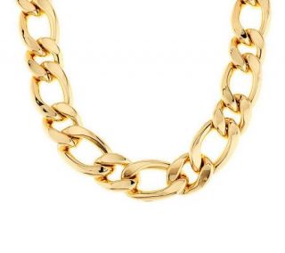 Susan Graver Metal Curb Link Necklace —