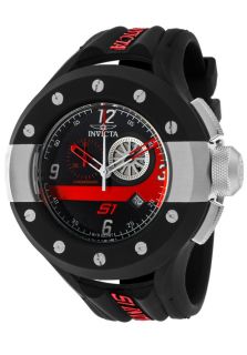 Invicta 11122  Watches,Mens S1 Rally Chronograph Black Dial Black Polyurethane, Chronograph Invicta Quartz Watches