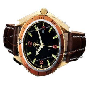 Orkina Watch Men Quartz Business Sport Leather Band Wrist Watches Brand New OKN163 at  Men's Watch store.
