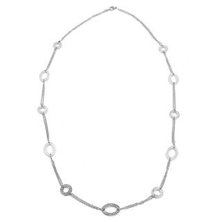 Stainless Steel Fret Curb Chain Necklace West Coast Jewelry Stainless Steel Necklaces