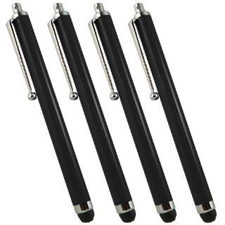 SAMRICK   Pack of 4   Black   High Capacitive Aluminium Stylus Pen for Apple iPad 1, iPad 2, iPad 3, iPad 4 4G & iPad Mini Cell Phones & Accessories