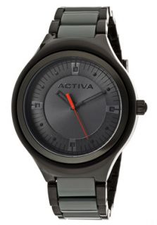 Activa AA200 018  Watches,Black Dial Black & Grey Plastic, Casual Activa Quartz Watches