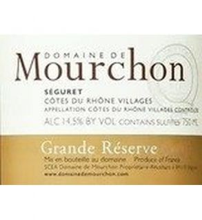 Domaine de Mourchon Cotes du Rhone Villages Seguret Grand Reserve 2010 Wine