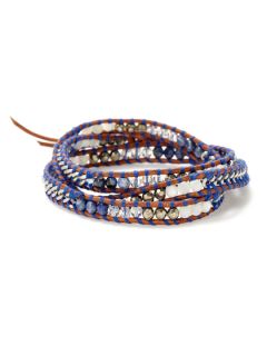 Swarovski Crystal & Chain Wrap Bracelet by Chan Luu