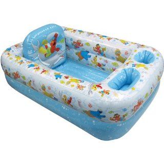Sesame Street   Inflatable Bathtub  Baby Bathing Seats And Tubs  Baby