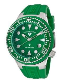 Unisex Neptune Green Watch by Swiss Legend Watches